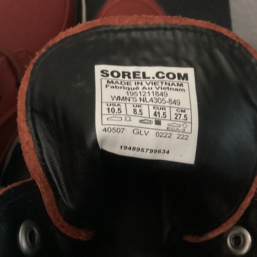 SOREL Women's Brex Lug Sole Lace-Up Boots, size 10.5 - Picture 4 of 11